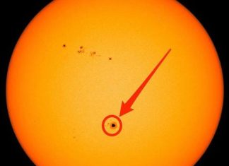 Una mancha gigante en el Sol, visible sin telescopio, pone en alerta a los astrónomos