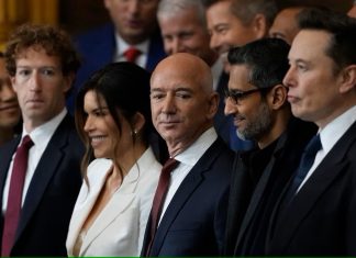 Esta es la fortuna de Zuckerberg, Bezos, Musk y Pichai, los magnates en la investidura de Trump
