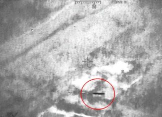 Filtran la foto de un OVNI cilíndrico volando cerca de Bagdad tomada por un dron espía estadounidense