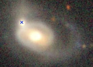 Un agujero negro destruye una estrella durante fusión de galaxias en raro fenómeno cósmico