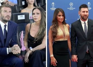 La divertida escena de David Beckham y Victoria Adams viendo el show de Messi