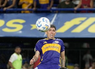 Carlos Palacios goleador y figura en Boca, que le ganó 2-1 a Huracán (Video)