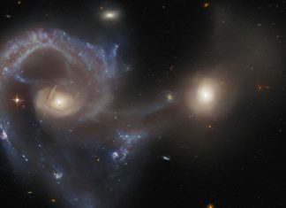 El telescopio espacial Hubble capta la colisión de dos galaxias