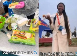 Así reaccionó atleta estadounidense al probar el completo italiano por primera vez en los Panamericanos 2023 (Video)