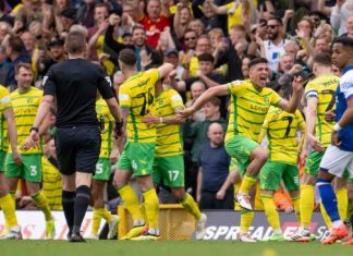 Marcelino Núñez le da victoria a Norwich City sobre Ipswich Town