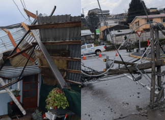 Frente de mal tiempo no da tregua: tornado tuvo en vilo durante toda la madrugada a la localidad de Penco (Video)