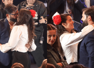 Junto a su nueva pareja, Gabriel Boric inauguró las Fondas del Parque O´Higgins (Video)