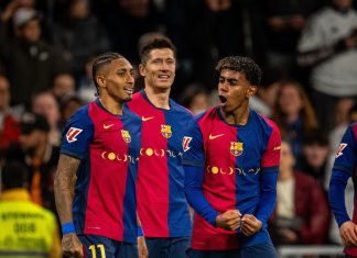 Barcelona golea al Real Madrid y sigue como único líder de la Liga