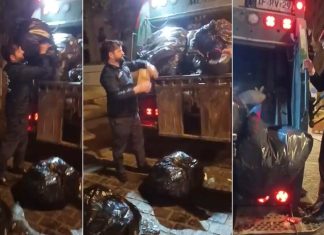 Un camión de memes por video de Boric trabajando como recolector de basuras