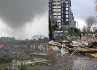 Imágenes impresionantes del tornado que azotó Puerto Varas
