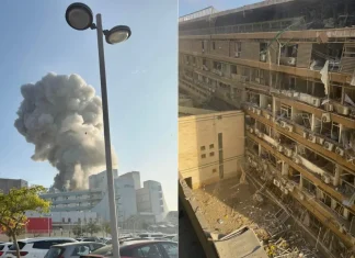 Misil iraní impactó directamente a hospital israelí: Netanyahu anticipó venganza inmediata (Video)