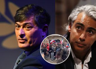 Así fue el enfrentamiento de los «barras bravas» de ME-O y Parisi (Videos)