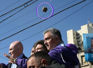 Atacaron a piedrazos al Presidente Milei y su caravana en Lomas de Zamora, provincia de Buenos Aires