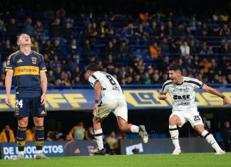 Boca Juniors con Palacios de titular empató como local con Central Córdoba