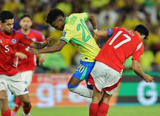 Brasil golea a un Chile eliminado que no atacó en Río de Janeiro