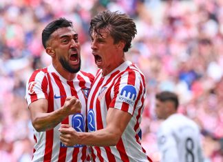 El Atlético de Madrid golea como local al Real en el clásico madrileño