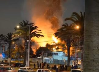 No tienen remedio: hinchas de la U provocaron serios incidentes y un incendio en La Serena