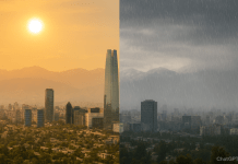 Santiago tendrá respiro del calor esta semana y podría registrar lluvias en la precordillera