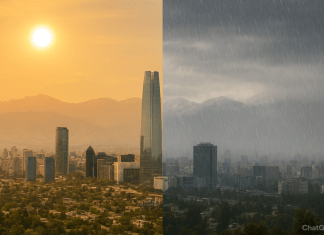 Santiago enfrentará calor extremo seguido de lluvias durante el primer fin de semana de octubre