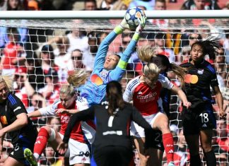 Champions League femenina: gran victoria del Lyon, con Tiane Endler como figura