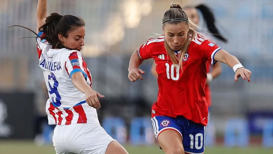 yanara aedo roja femenia chile paraguay