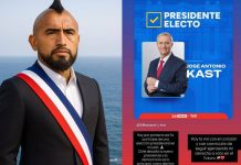 Arturo Vidal reaccionó así ante el triunfo de José Antonio Kast