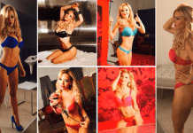 Famosas ya lo decidieron. este verano la lleva el bikini rojo…bien diminuto (Fotos para ponerse igualmente rojo escarlata)